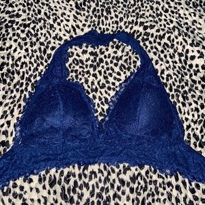 Navy lace bralette